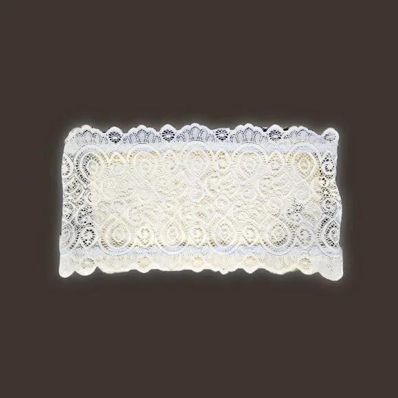 Free People Intimately Size xs Contrast Ribbon Lace Bandeau Bra Crop Tube Top - Picture 1 of 4